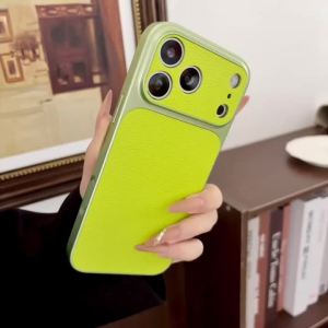 Original Lychee Leather Texture Case For iPhone 17 Air 16 15 14 Plus 13 12 11 Pro Max Camera Protection Shockproof Bumper Cover
