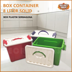 BOX CONTAINER 8 LITER - Dengan Pegangan Handle / Box Serbaguna 8L