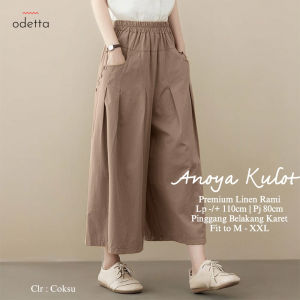 Celana Kulot Linen Jumbo Wanita Terbaru ANOYA