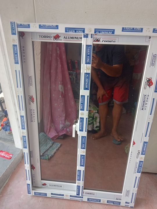 sliding window reflective glass 120cm H x 120cm W | Lazada PH