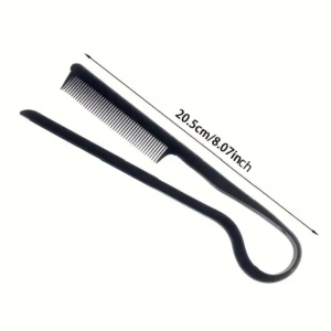 Professional V-Shaped Comb Messy Hair Finishing Splint Comb for Hair Straightening & Cutting Portable Salon Hairstyling Tools