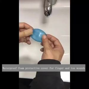 Waterproof Silicone Finger & Toe Nail Covers Reusable Protective Sleeves for Showering Hand Soaking Wound Protection Prevent