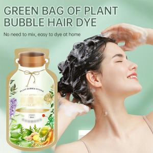 10Pcs Bubble Cat Rambut Hair Color Shampoo Permanent Tanpa Bleaching Herbal Hair Color Foam Cat Pewarna Rambut Tahan Lama Shampoo Semir-💖Uiabgt