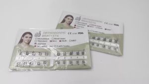 PIORPOY 1Pack Mini Dental Orthodontic Brackets Monoblock Roth/MBT Standard 0.022 Hooks 345 Teeth Braces Dental Metal Bracket