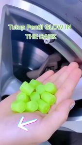4 pcs Tutup Pentil Ban Mobil Motor Sepeda Glow In The Dark Luminous NEON