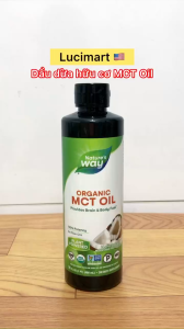 Dầu MCT Oil hữu cơ Organic Nature’s Way 480ml [Hàng Mỹ]