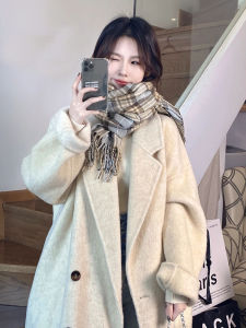 Double-Sided Cashmere Wool Overcoat Womens Small 2024 New Arrival Autumn and Winter Fancy Thickened Korean Style Woolen Outwear