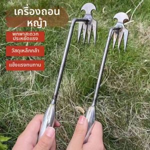 Thickened Stainless Steel Root Removing Weeding Tool Garden Rake Small Handheld Cultivating Vegetable Digging New