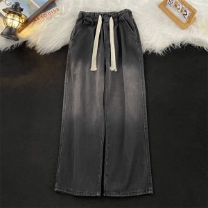 กางเกงยีนส์ทรงหลวมสไตล์ญี่ปุ่นสำหรับผู้ชาย กางเกงขายาวทรงหลวมสไตล์อเมริกันสตรีท กางเกงขายาวทรงหลวมสำหรับผู้ชาย