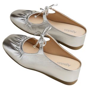 Agsdon | Thick Sole Summer Wear Dress Complement Internal Increase Lazy One-Step Mule Slides