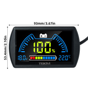 diymore | Máy Đo Mức Điện Áp TFT LCD DC7-100V Chỉ Báo Sạc Màn Hình Hiển Thị Kỹ Thuật Số Cho 12V 24V 48V 72V Giám Sát Pin Axit Lithium