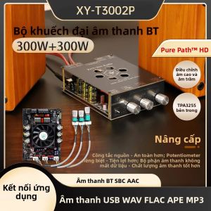 Mô-đun Bảng Khuếch Đại Kỹ Thuật Số Bluetooth T3002P 300WX2 Với Điều Chỉnh Tần Số Cao/thấp Sử Dụng Chip Ổn Áp TPA3255 Nhập Khẩu