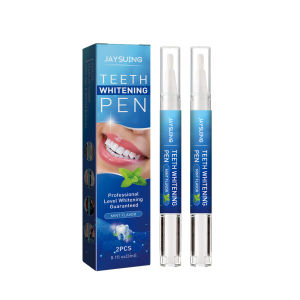 Jaysuing Teeth Whitening Pen Tooth Gel Whitener Bleach Remove Stains Instant Smile Repair Remove Yellow Melanin Plaque No Sensitivity Fresh Easy To Use Teeth Whitening Kit Cleaning Treatment Teeth Care 3ml*2pcs
