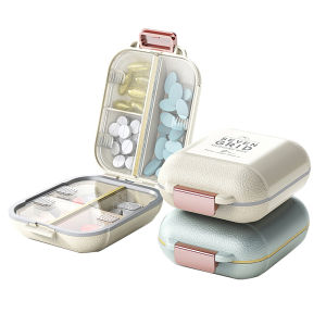Vilscijon | Lightproof and Moisture-Resistant Portable Pill Box Weekly Organizer