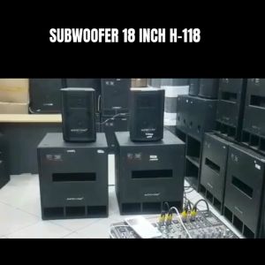 Audio One Subwoofer Single 15 18 inch AudioOne PASSIVE H Series Power 1200watt Sound System Professional | GA