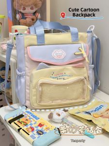 KDMILD | Transparent Otaku Design Large Capacity School Backpack for Girls
