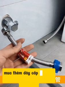 Ống nối dài dây cấp nước inox 304 zen ngoài 21mm