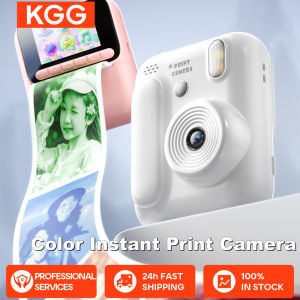 Color Printing Camera Kids Instant Camera 1080P Thermal Print Toys Camera Print Photo Video Games Music Children Gift 32GB