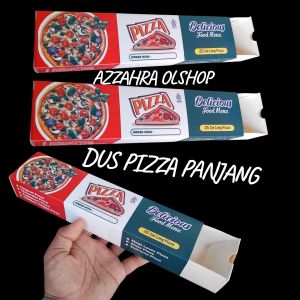 Dus pizza panjang / wadah pizza / kemasan long pizza / pizza tarik