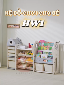 Kệ Đựng Đồ Chơi V-Baby Tích Hợp Cao Cấp Cho Bé - Hộp Kệ Sách Lưu Trữ Đồ Dùng Đa Năng Dung Tích Lớn