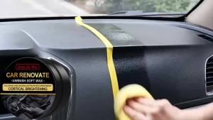 Car Plastic Restorer Auto Interior Panel Renewal Wax Coating Leather Plastic Rubber Polish Repair Auto Reconditioning Cream Care
