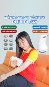 Máy massage cầm tay máy matxa bụng cầm tay Puli PL-669 - Công nghệ rung mạnh mẽ 8 đầu massage thay đổi thích hợp cho cả nam và nữ | OKBUY