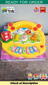 [FREE BATERAI] Mainan Piano Anak Animal Farm - Piano Suara Hewan - Mainan Piano Edukasi Suara Hewan - Piano Hewan