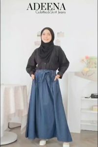 Syalna - Rok Jeans Jumbo - Skirt Muslimah Maxi
