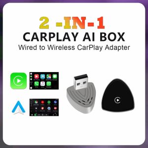 New Wireless CarPlay Android Auto Adapter USB Dongle Smart Mini Box Plug And Play Universal For VW Toyota Nissan Honda Ford Benz