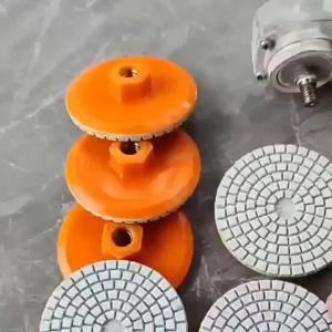 4 Chiếc M10 Kim Cương Hàn Đầu Mài Dẹt Cho Đá Cẩm Thạch Mặt Bàn Đá Cắt Tỉa Mài Mòn Miếng Lót Máy Mài Góc Đĩa Đánh Bóng