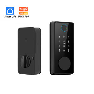 CDOK DS01Tuya/TTlock version smart lock biometric fingerprint unlocking with wired door magnet automatic locking