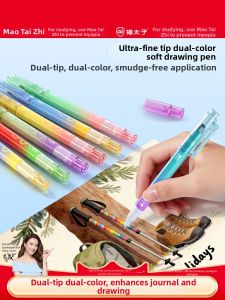 MPRINCE | Student Note-taking Marking Pen Double-headed Multi-color