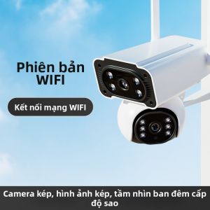 Marlboze | Camera Giám Sát Không Dây Đa Hướng 360 Độ Không Điểm Mù Hình Ảnh Cao Cấp Có Tầm Nhìn Đêm