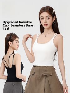 MiiOW | Cat Person Breathable Skin-Friendly Strap Vest Women Summer 2025 New V-Back Outdoor Wear Anti-Ghosting Cotton Blend Tank Top