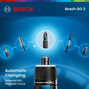 Bosch | Portable Bosch GO3 Cordless Electric Screwdriver Adjustable Torque for Electronics Repair and Tiny Hardware Installation Work