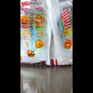 Naraya Emoji Ties Sour Candy - Rainbow Candy - Permen Lunak Bentuk Pelangi - Permen Manisan Asam - Permen Lolipop 225g