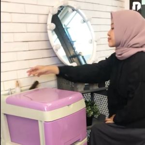 Lemari Plastik Tempat Penyimpanan Junior Drawer with Window 3 Stack