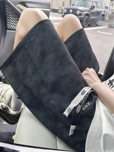 American Dyed Casual Mens Shorts Summer Trendy Loose Teenage Sports Beach Five-Quarter Pants Straight Leg Loose Fit Youth Fashion