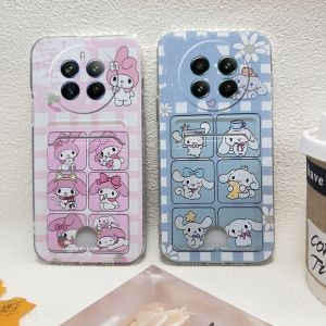 Hot Sale Casing Realme 13 Pro+ 13+ Realme 12X 12+ 12 Pro + Plus 5G 4G New Cute Cartoon Kurumi Melody Cinnamon Dog Phone Case All-inclusive Silicone Card Holder Soft Cover 2024