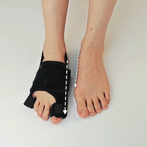 ตัวแก้ไขอุปกรณ์พยุงนิ้วหัวแม่เท้าผิดรูปที่คั่นนิ้วเท้าที่รองปุ่มหัวแม่เท้า CCW 1ชิ้นสำหรับตกแต่งนิ้วเท้าใหญ่