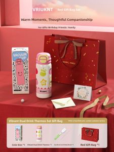 VRIUKNT | Cute Ceramic Insulated Cup with Straw Dual Use