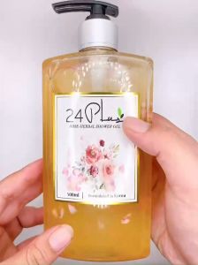 GEL TẮM DƯỢC LIỆU HOA HỒNG 24PLUS 500ml