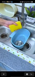 Kitchen sink hanging trash can kitchen garbage drain basket tableware drain basket fruit and vegetable drain basket