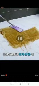 Ready stock Large flat mop home tile wood floor clip cloth mop lazy mop flat mop wet and dry