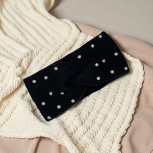 ที่คาดผมถักแบบบิด 1 ชิ้น ประดับมุกและคริสตัล หลายสี อุปกรณ์เสริมผมสำหรับฤดูหนาว ให้ความอบอุ่น สำหรับผู้หญิงและเด็กผู้หญิง สวมใส่ได้ทุกวัน สไตล์ลำลอง