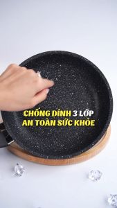 Chảo Chống Dính Vân Đá Cao Cấp Royal VKB Stir Frypan Đường Kính 20cm 24cm