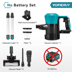 30KPa 1500ML Brushless Vacuum Cleaner 1800W Cordless Car Vacuum Cleaner Powerful Suction Household Cleaning Vacuum Cleaner Tools For Makita 18V Battery Pin