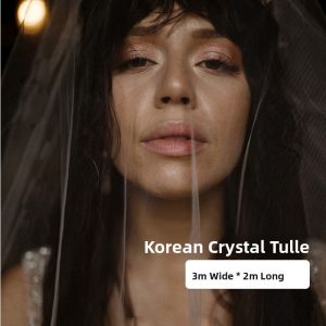 Crystal High Definition Ultra Clear mid Hard Wedding Bride Headscarf High End Studio Travel Photography Portrait Makeup Styling