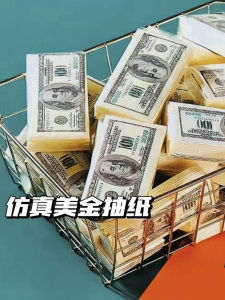 Colorful Dollar Bill Printed Handkerchief Paper Towels Fun Creative American Style Small Pack Money Design Toilet Paper