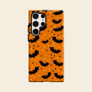 Halloween Bat Pattern Luxury Fashion Full Lens Protective Case for Samsung Galaxy S26 S25 S24 A56 A36 Plus Ultra